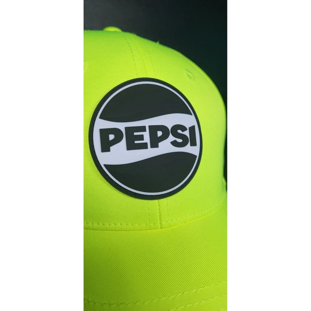 Pepsi Workwear Hat. #HA02 Yellow High Vis Comfortable Golf Hat